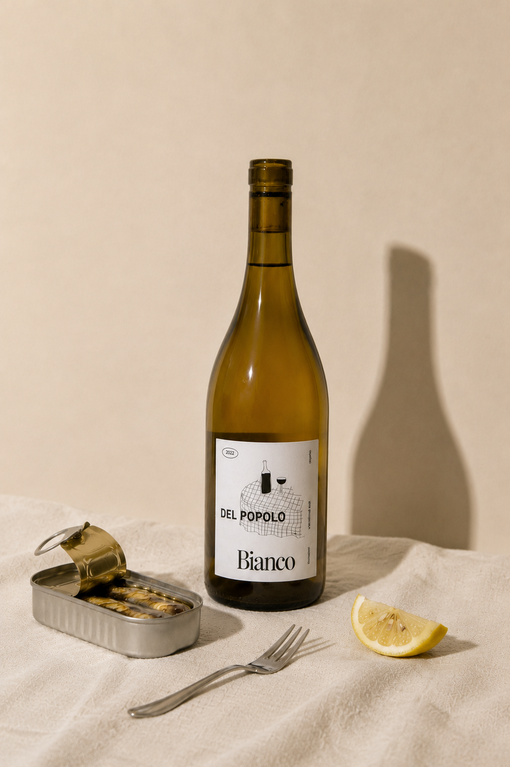Minimum wine Del Popolo Bianco bottle